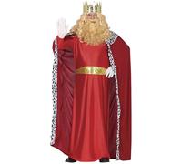 GUIRMA | Adult King Magi Fancy Dress Costume (52-54/L) - Cape, Belt and Tunic - Christmas, Three Kings and New Year Costumes for Parties and Celebrations - Ideal for Adult Men - Red