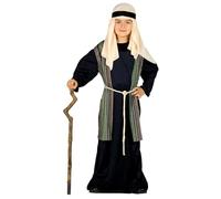 GUIRMA | Saint Joseph Shepherd Fancy Dress Costume Children (10-12 Years) - Waistcoat, Belt, Headpiece and Tunic - Christmas and New Year Costumes for Children's Parties and Celebrations - Blue
