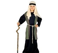 GUIRMA | Saint Joseph Shepherd Fancy Dress Costume Children (5-6 years) - Waistcoat, Belt, Headpiece and Tunic - Christmas and New Year Costumes for Children's Parties and Celebrations - Blue