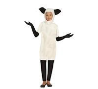 GUIRMA | Sheep Fancy Dress Costume Children (5-6 Years) - Hood and Jumpsuit - Animal Costumes for New Year, Halloween, Carnival and Fancy Dress Parties - Unisex for Boys and Girls - Black and White