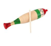 Guiro Fish Shaped Instrument - Wooden Percussion Toys with Scraper Stick | Portable Musical Tool For Musical Learning, Rhythm Training and Prev Education