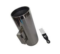 Guiro Metal Guillos Instrument Professional Percussion Guillo-Shaker Instrument Tool Set for Performance with Scraper