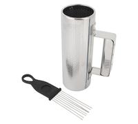 Guiro Shaker Metal Handle Percussion Instrument Professional Quality Bright Tones Ergonomic Design For Caballito Music Stage Performances Jazz Bands Live Shows 21x7 3CM