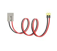 GUIRUIMOON Anderson Plug Connection Cable, 50A Battery Quick Connector, Jumper Cable Connector with 10AWG Cable Trailer Winch Quick Connection Cable with Copper Ring. (50CM)