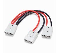 GUIRUIMOON Anderson Plug Connector Cable, 50cm/1.64Ft 10AWG, 50A, Waterproof, Compatible with Automobile, Excavator, Solar Panel & More