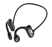 GUIRUO Bone Conduction Wireless Headphones, Bluetooth 5.2 Open Ear Headphones Dual Listening Sports Earphones with Mic for Sports Fitness Cycling Running Driving (Black)