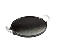 Guison DM722 _Round Enamelled Cast Iron Griddle, 52 cm, Black