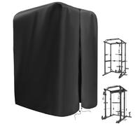 Guisong Gym Rack Cover with Waterproof Zipper, Protective Cover for Squat Rack/Weight Lifting Rack/Home Gym Workout Equipment-Indoor or Outdoor-64"W x 68"D x 82.5"H