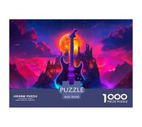 Guitar 1000 Piece Jigsaw Puzzle For Adults Family Challenge Toys Stress Relief Puzzle Exercise The Memory of The Brain for Men, Women, Elders, Seniors 70x50cm/1000pcs