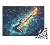 Guitar 1000 Piece Jigsaw Puzzles for Adults 1000 Piece Adult Puzzles Learning Educational Toys Family Games Christmas Birthday Gifts for Toddler Children Kids Boys Girls Jigsaw Puzzle 1000pcs (75x50cm