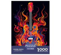 Guitar 1000 Piece Jigsaw Puzzles for Adults Music Fun Challenging Brainteasing Perfect for Relaxation Creativity 38x26cm/1000pcs