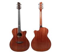 Guitar, 40-Inch Folk Guitar, Solid Spruce Top Mahogany Back And Sides Guitar, Adult Wooden Guitar (Brown)