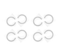 Guitar 8pcs Sound Hole Rosette Decal for 41 Inch Acoustic Guitars | PVC Adhesive Trim, Black Finish, Lightweight Precision Made, Easy Install for Classical Instruments