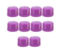 Guitar Accessories 10 Pcs 1/4" Shaft Hole ABS Plastic Pointer Rotary Knob For Guitar AMP Effect Pedal Parts (Color : G)
