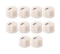 Guitar Accessories 10 Pcs 1/4" Shaft Hole ABS Plastic Pointer Rotary Knob For Guitar AMP Effect Pedal Parts (Color : A)