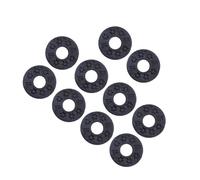 Guitar Accessories 10 Pcs Soft Guitar Strap Block Rubber Safety Lock Washer Cushion For Guitar Bass Ukulele Parts (Color : Black)