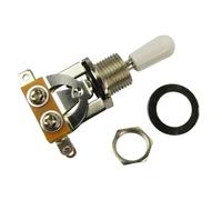 Guitar Accessories 3 Way Toggle Converter Guitar Pickup Selector Converter Nickel-Plated With White Tip For For LP Guitar Parts