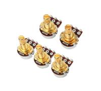 Guitar Accessories 5 Pcs B500k Potentiometer Gold Plated Shaft Electric Guitar Bass Tone Volume Control Parts