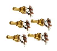 Guitar Accessories 5 Pcs Gold Guitar 3 Way Toggle Converter Pickup Selector Converter With Brass Tip Knob