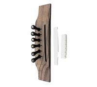 Guitar accessories Acoustic Guitar Kit 6 Piece Wooden Bridge Set(Ebony B Kit)