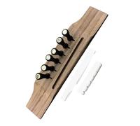 Guitar accessories Acoustic Guitar Kit 6 Piece Wooden Bridge Set(Ebony D Kit)