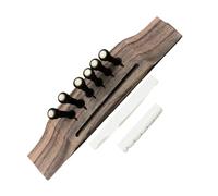 Guitar accessories Acoustic Guitar Kit 6 Piece Wooden Bridge Set(Ebony G Kit)