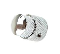 Guitar Accessories Concentric Dual Knob Metal Potentiometer Cap For Guitar Bass Tone Volume Control Parts (Color : Silver)