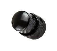 Guitar Accessories Concentric Dual Knob Metal Potentiometer Cap For Guitar Bass Tone Volume Control Parts (Color : Black)