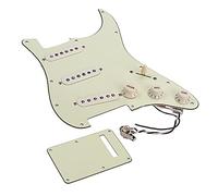 Guitar Accessories Green SSS Electric Guitar Pre-wired Loading Pickguard With Pickup Back Cover Set Guitar Replacement Parts