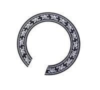 Guitar Accessories Hard PVC Guitar Circle Sound Hole Rosette Inlay For Acoustic Guitars Decorate Parts (Color : 104mm)