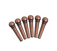 guitar accessories kit Metal Acoustic Guitar Bridge Pins Guitar Strings Fixed Cone String Pins String Nails Copper 6pcs/set(Red)