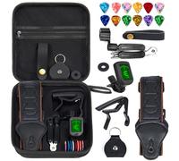 Guitar Accessories Kit with Strap,Capo,Picks,GuitaTuner,guitar string winders,Premium Guitar Gifts for Men, Beginners
