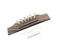 Guitar accessories Professional Acoustic Guitar Kit 6 Piece Wooden Bridge Set Instrument Accessories(Bone D Kit)