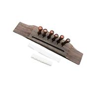 Guitar accessories Professional Acoustic Guitar Kit 6 Piece Wooden Bridge Set Instrument Accessories(Cocobolo B)
