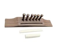 Guitar accessories Professional Acoustic Guitar Kit 6 Piece Wooden Bridge Set Instrument Accessories(Rosewood Kit)