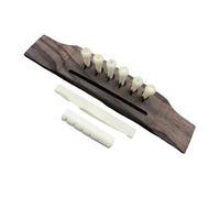 Guitar accessories Professional Acoustic Guitar Kit 6 Piece Wooden Bridge Set Instrument Accessories(Bone C Kit)