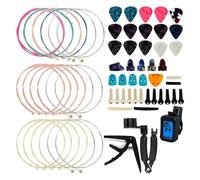 Guitar Accessories Set Guitar Strings Capo And Pick Three-in-one String Changing Tool Set