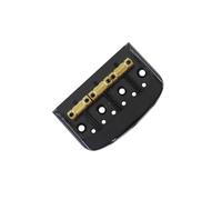 Guitar accessories Short Vintage Half Size Bridge With Zinc Alloy Baseplate And 3 Brass Saddles Suitable For Electric Guitars(Bk)
