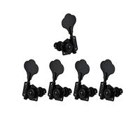 Guitar Accessory Open Bass Guitar Tuning Keys Pegs Machine Heads Tuners Black 1L4R For 5 Strings Bass Guitar Knobs Tuning Keys