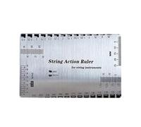 Guitar Action Gauge - 8.6x5.8cm Guitar Setup String Height Gauge | Precision Action Ruler, for Quick Bass Setup, Mandolin & Other Instruments, Classical Bass Measuring Tool, Stainless Steel