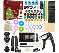 Guitar AdventCalendars 2026 Adults Teens 24 Day Music Countdown Gift Set | Premium Guitar Accessories With Picks Capo Tuner Strings And Guitar Tools For Playing Practice And Maintenance