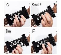 Guitar Aid Chord Trainer Learning System Teach Practice Assistant Beginners Black