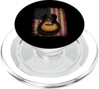Guitar American Flag Guitar Player Guitarist Country Music PopSockets PopGrip for MagSafe