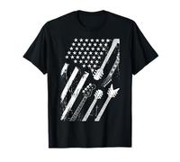 Guitar American Flag Vintage T-Shirt