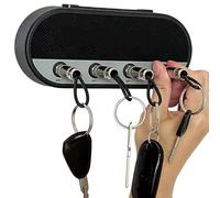Guitar Amp Key Holder for Wall Mount with 4 Guitar Plug Shape, Retro Wall Mounting Keys Holder Zinc Alloy Key Organizer Music Key Storage Frame for Home Entrance