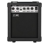 3rd Avenue 10W Guitar Amplifier with Headphone Output, Overdrive Switch, Tone Control - Portable Compact Practice Amp - Black