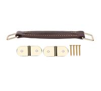 Guitar Amplifier Handle PU Leather with Internal Steel Reinforcement Heavy Duty Replacement Handle for Guitar Speakers Black or Brown 12.6mm Installation Hole Distance Includes (Black) (Brown)