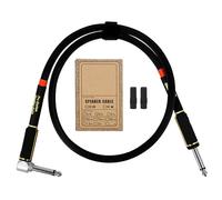 Guitar Amps Leads Noiseless Instrument Leads Guitar Pedals Cable 6.35mm 1/4inch Guitar Leads Right Angles Guitar Cable