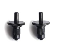 Guitar Anatomy 2x Thumb Wheel Tune-O-Matic Bridge Height Adjustment Screws Body Anchors - 16mm M4 (Black)