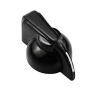 Guitar Anatomy Chicken Head Knobs for Guitar Amps 6mm - Black (1x Knob)
